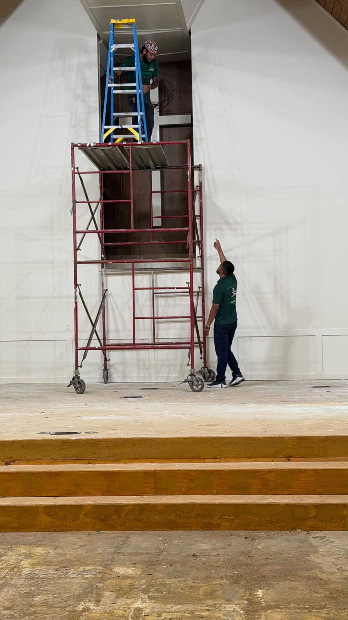 Amaya G Painting Scaffolding Commercial Interior Scaled